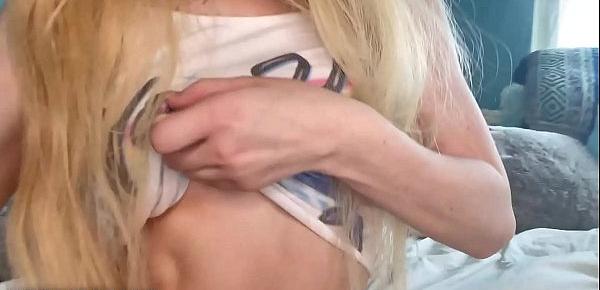  ADULT TIME  Petite Blonde Kenzie Reeves Solo Fun with Toys